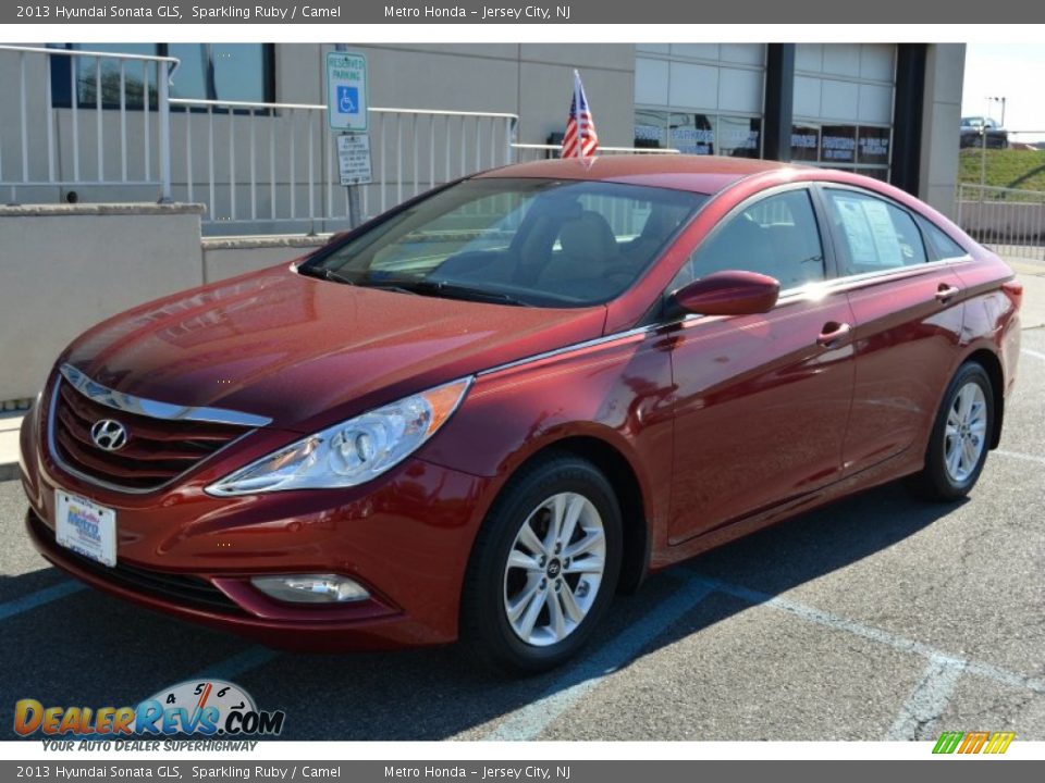 2013 Hyundai Sonata GLS Sparkling Ruby / Camel Photo #7