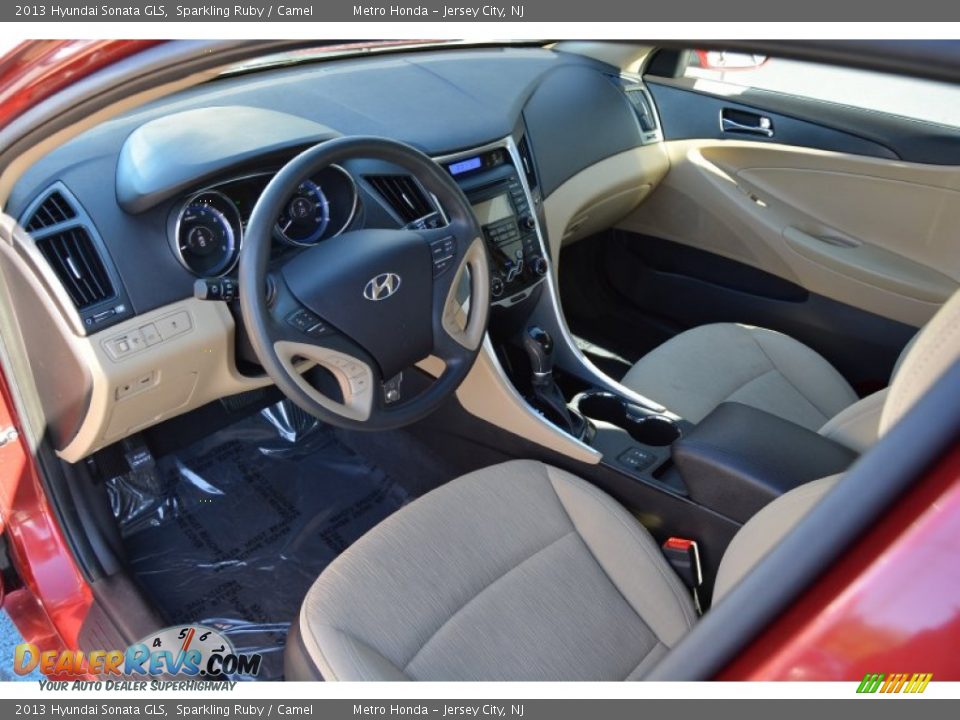 2013 Hyundai Sonata GLS Sparkling Ruby / Camel Photo #11