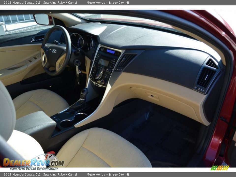 2013 Hyundai Sonata GLS Sparkling Ruby / Camel Photo #25