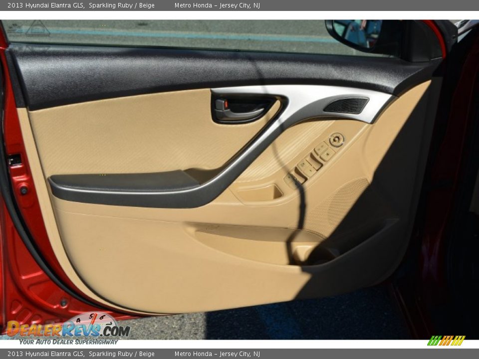 2013 Hyundai Elantra GLS Sparkling Ruby / Beige Photo #9
