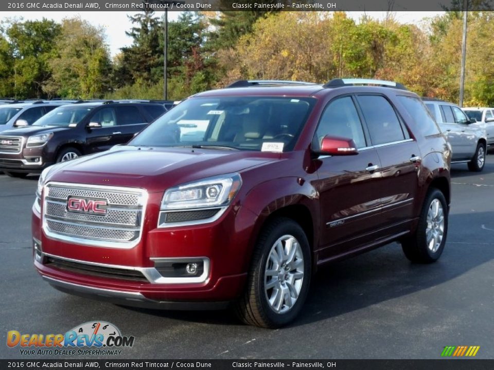 2016 GMC Acadia Denali AWD Crimson Red Tintcoat / Cocoa Dune Photo #1