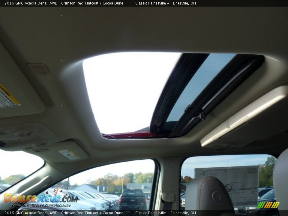 2016 GMC Acadia Denali AWD Crimson Red Tintcoat / Cocoa Dune Photo #6