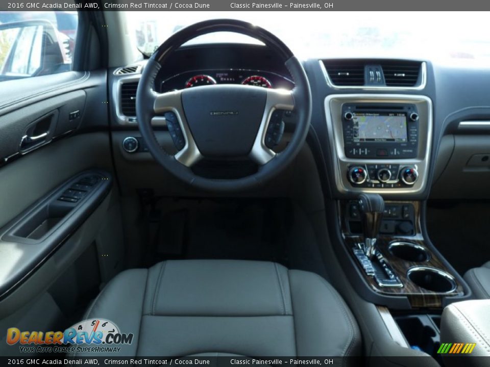 2016 GMC Acadia Denali AWD Crimson Red Tintcoat / Cocoa Dune Photo #7