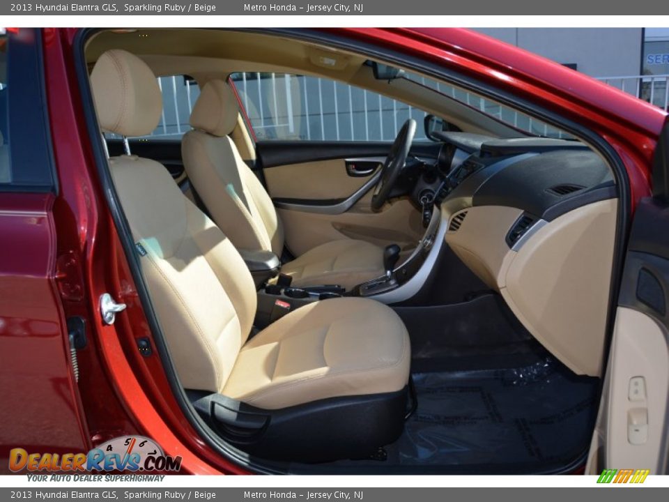 2013 Hyundai Elantra GLS Sparkling Ruby / Beige Photo #26