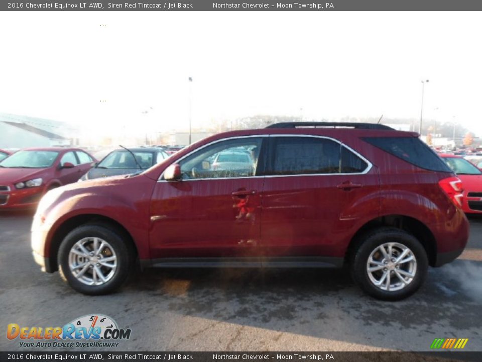2016 Chevrolet Equinox LT AWD Siren Red Tintcoat / Jet Black Photo #9