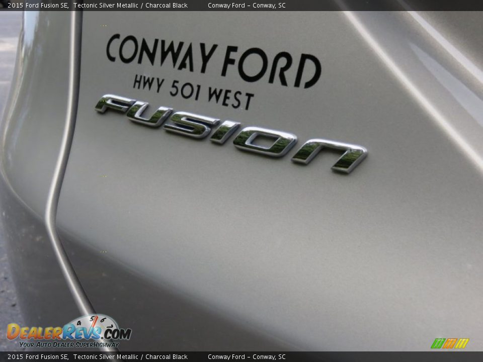 2015 Ford Fusion SE Tectonic Silver Metallic / Charcoal Black Photo #5