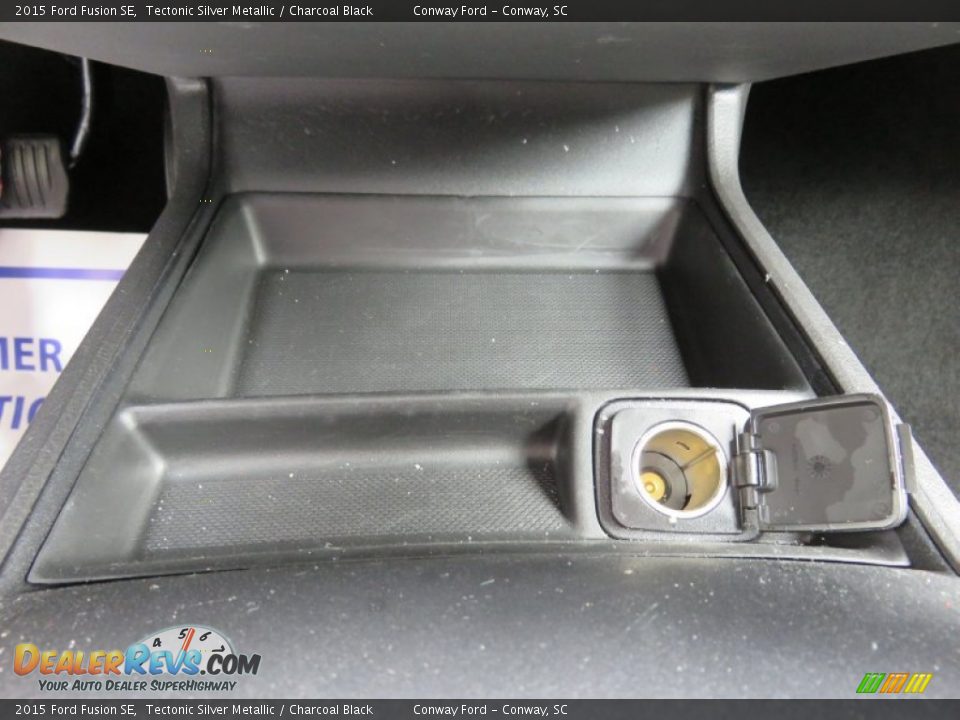 2015 Ford Fusion SE Tectonic Silver Metallic / Charcoal Black Photo #26