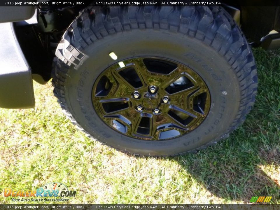 2016 Jeep Wrangler Sport Bright White / Black Photo #2