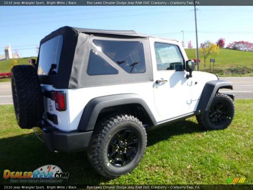 2016 Jeep Wrangler Sport Bright White / Black Photo #6