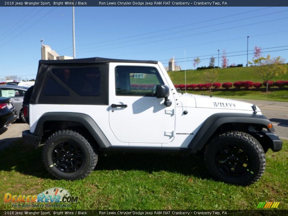 2016 Jeep Wrangler Sport Bright White / Black Photo #7