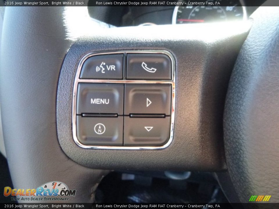 2016 Jeep Wrangler Sport Bright White / Black Photo #17