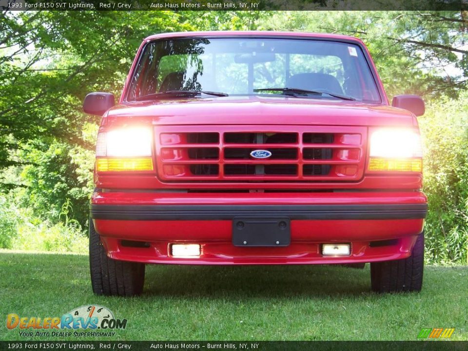 1993 Ford F150 SVT Lightning Red / Grey Photo #2