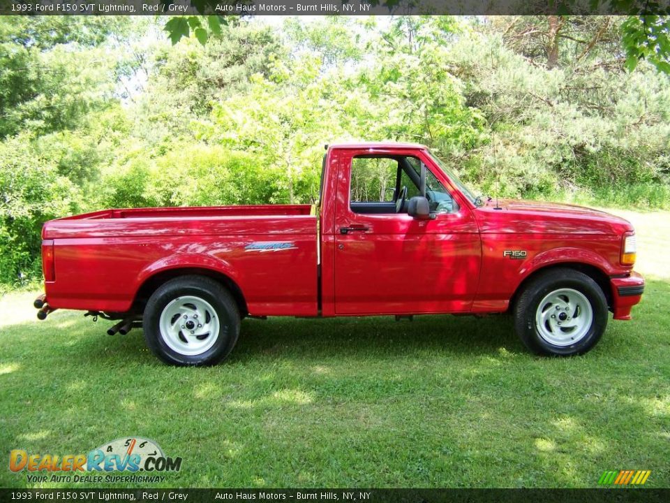 Red 1993 Ford F150 SVT Lightning Photo #4