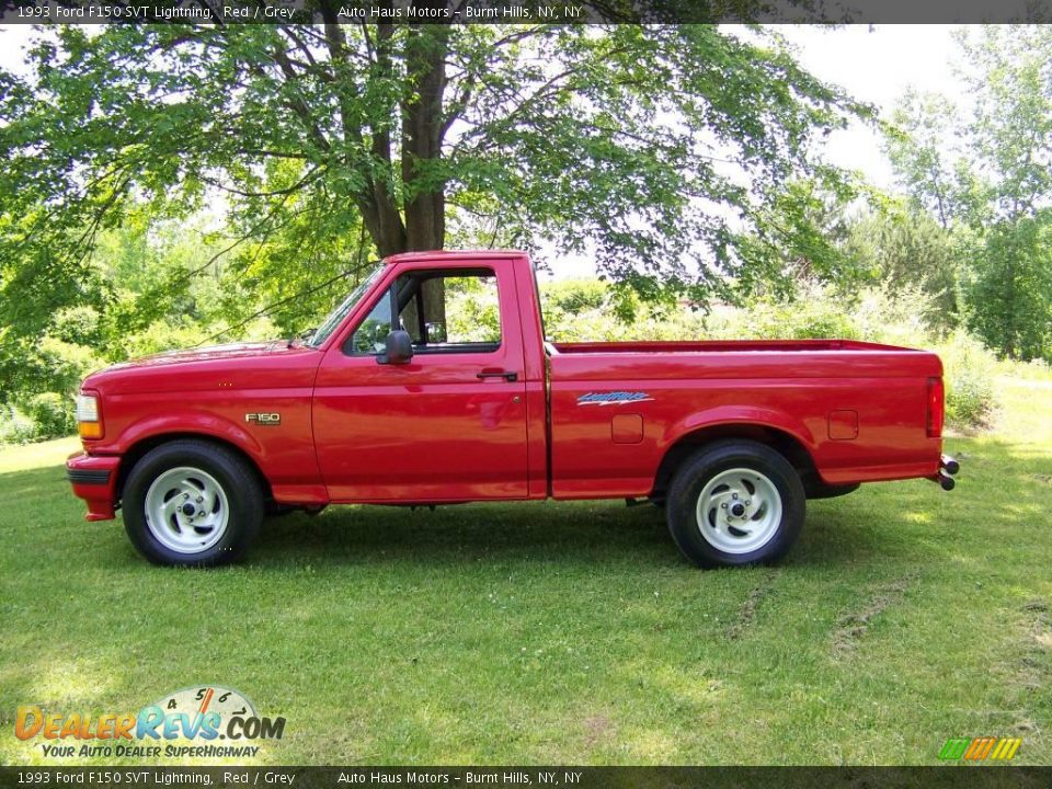 Red 1993 Ford F150 SVT Lightning Photo #8