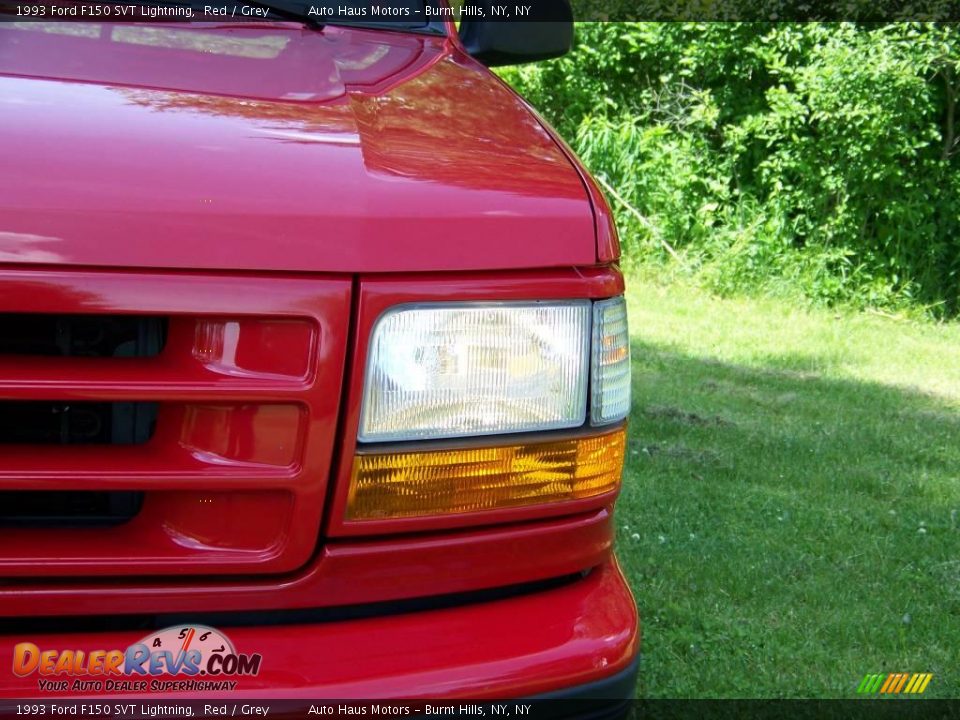 1993 Ford F150 SVT Lightning Red / Grey Photo #11