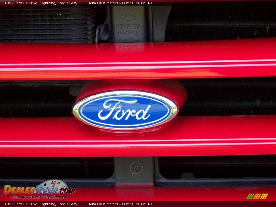 1993 Ford F150 SVT Lightning Red / Grey Photo #12