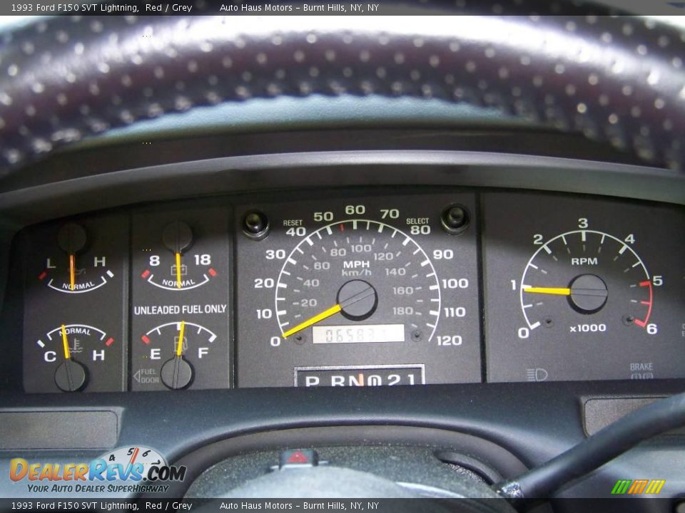 1993 Ford F150 SVT Lightning Gauges Photo #27