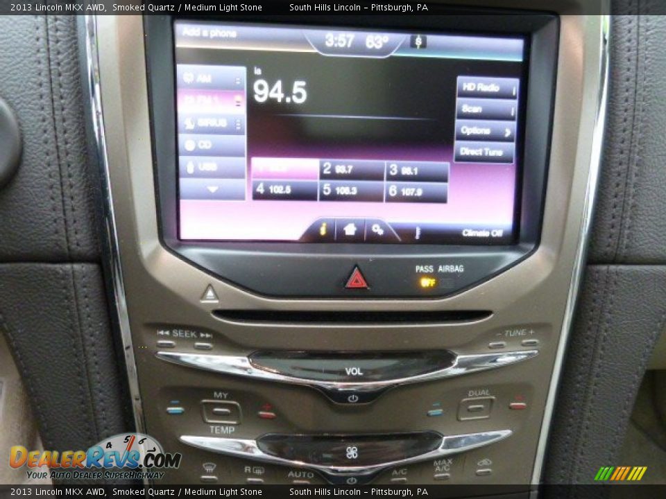 2013 Lincoln MKX AWD Smoked Quartz / Medium Light Stone Photo #24