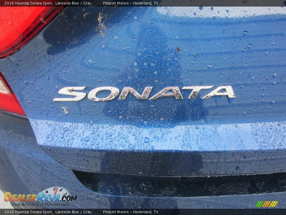 2016 Hyundai Sonata Sport Lakeside Blue / Gray Photo #14