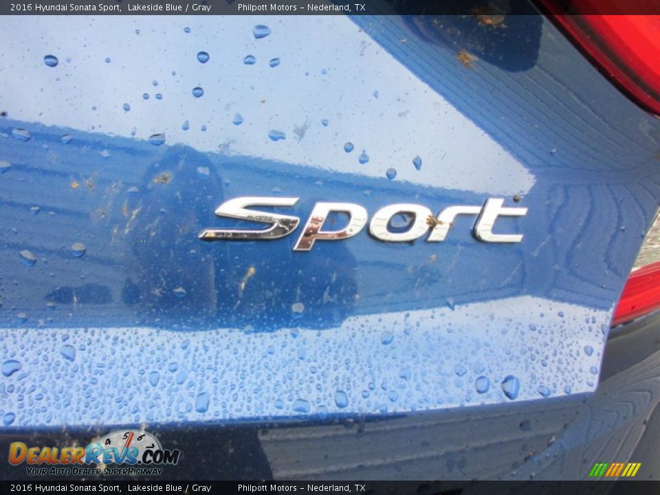 2016 Hyundai Sonata Sport Lakeside Blue / Gray Photo #15