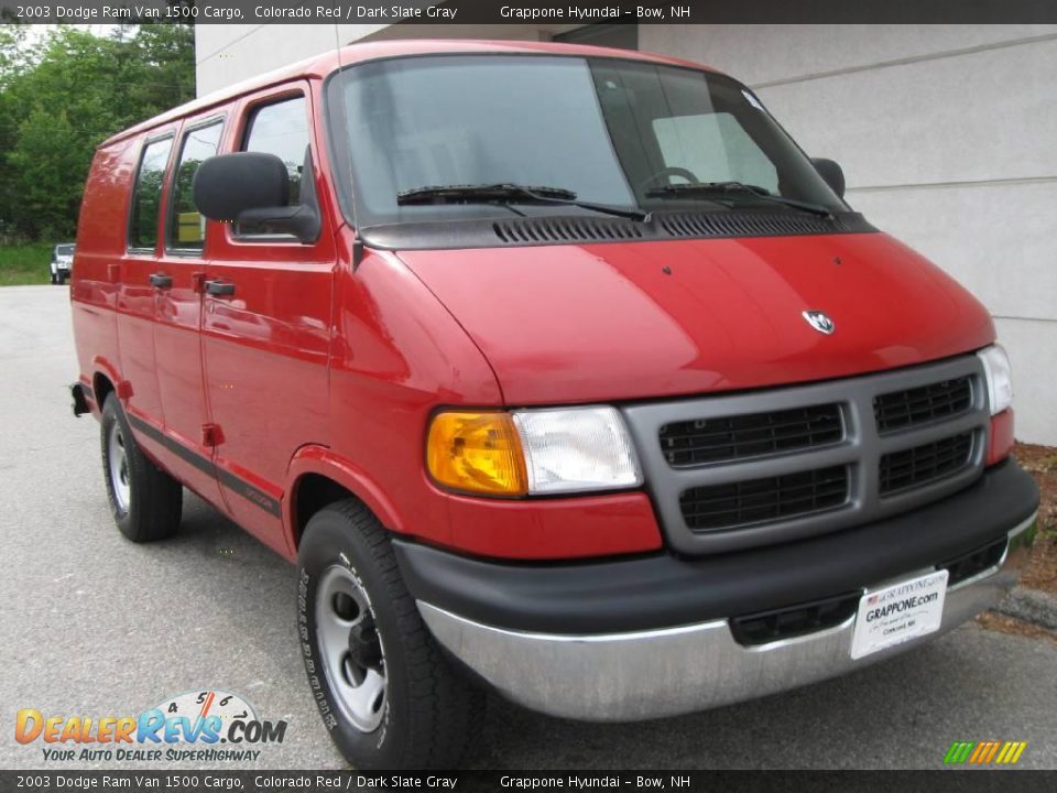 2003 Dodge Ram Van 1500 Cargo Colorado Red / Dark Slate Gray Photo #1