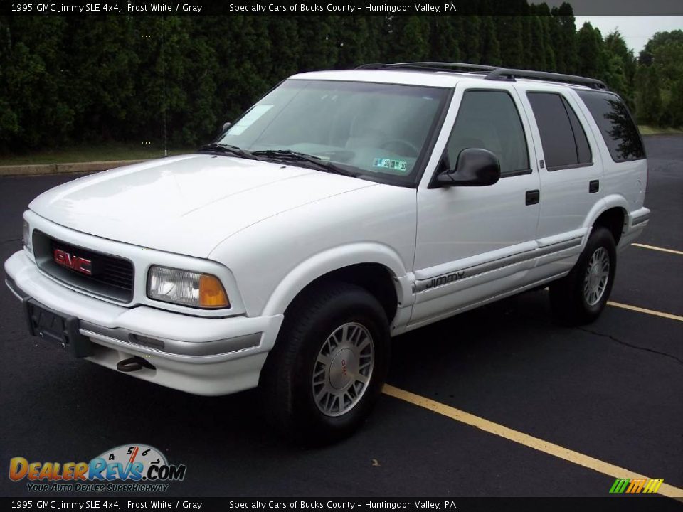 1995 GMC Jimmy SLE 4x4 Frost White / Gray Photo #1