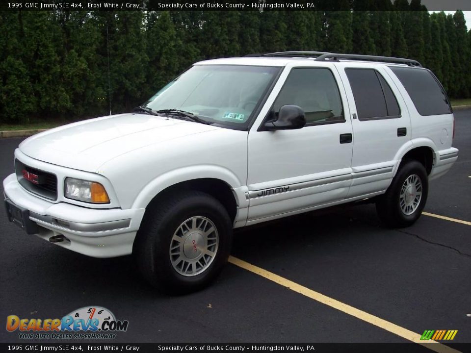 1995 GMC Jimmy SLE 4x4 Frost White / Gray Photo #2