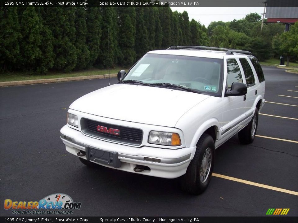 1995 GMC Jimmy SLE 4x4 Frost White / Gray Photo #3