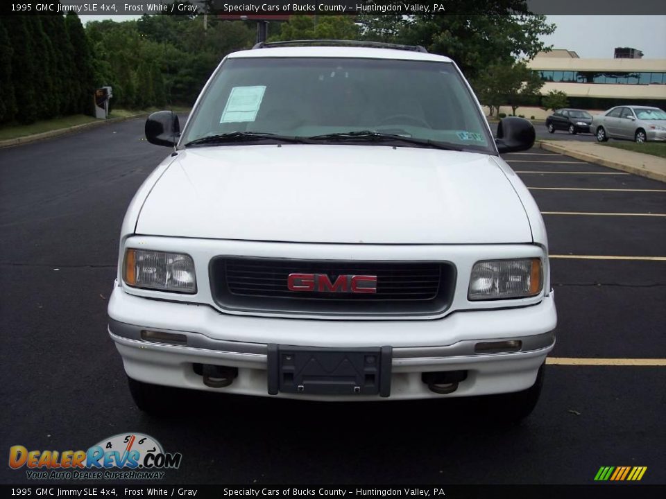 1995 GMC Jimmy SLE 4x4 Frost White / Gray Photo #4