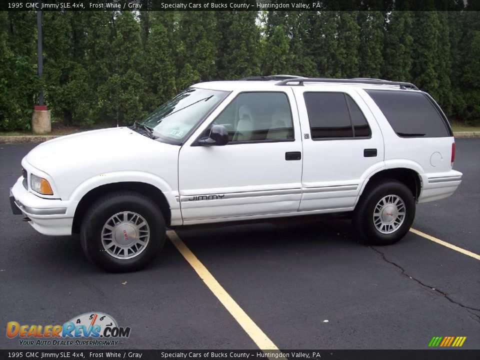 1995 GMC Jimmy SLE 4x4 Frost White / Gray Photo #5