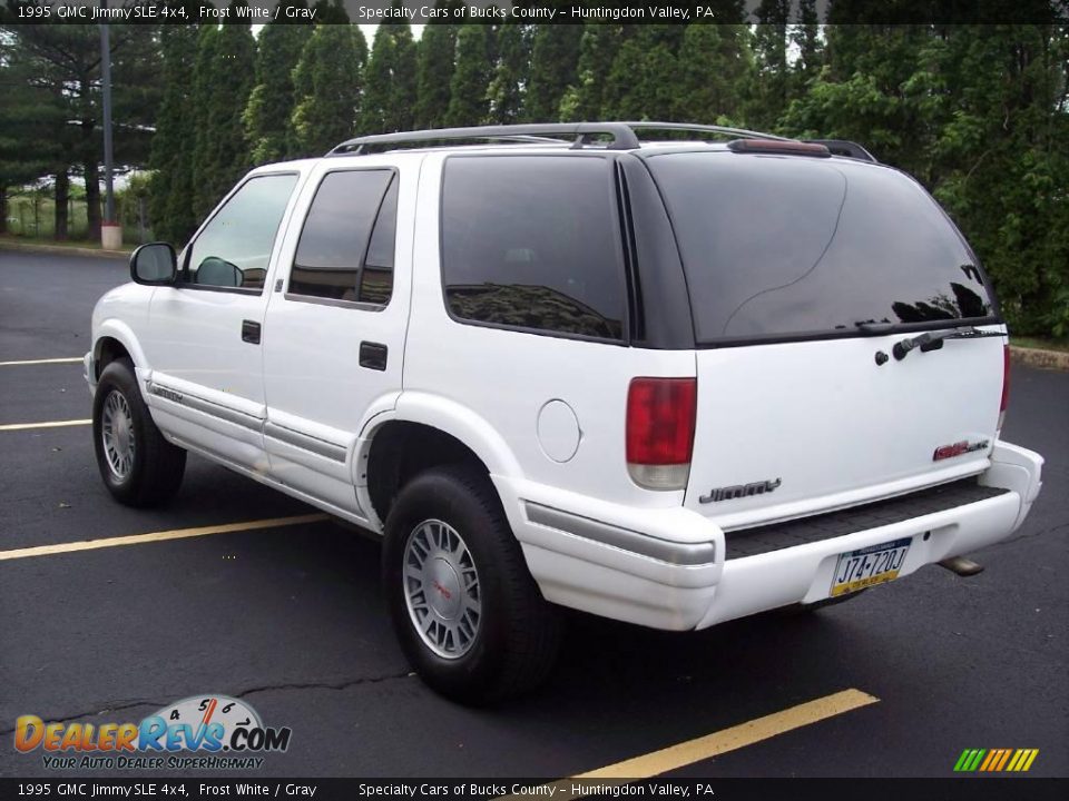 1995 GMC Jimmy SLE 4x4 Frost White / Gray Photo #7