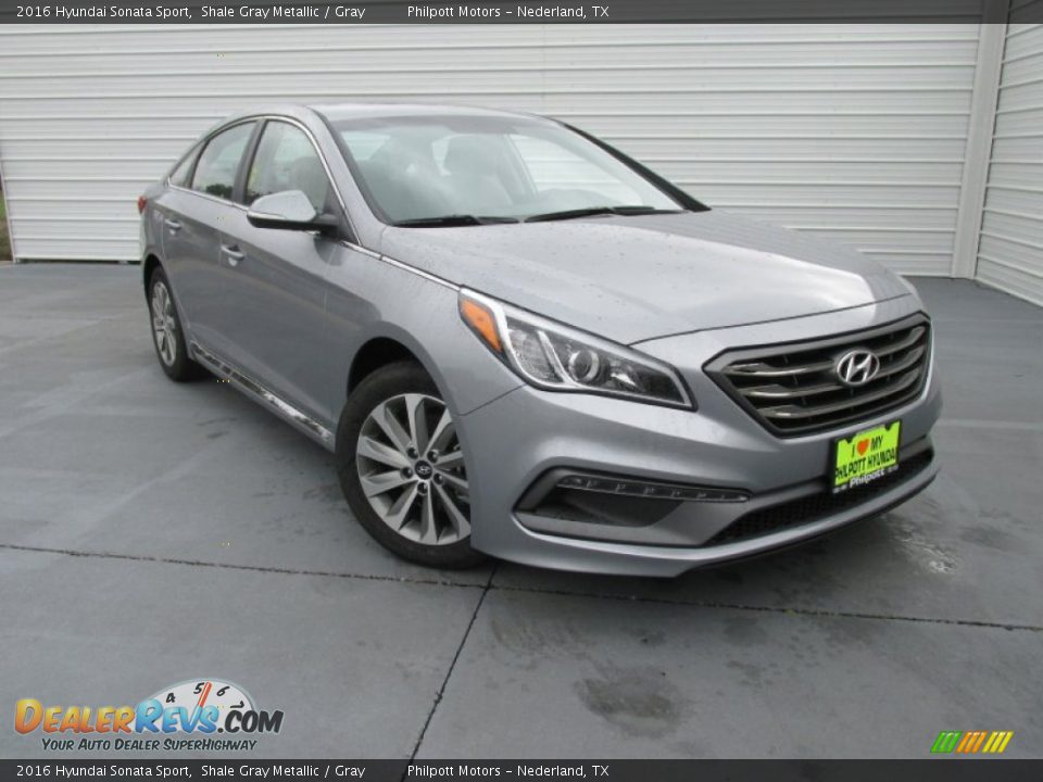 2016 Hyundai Sonata Sport Shale Gray Metallic / Gray Photo #2