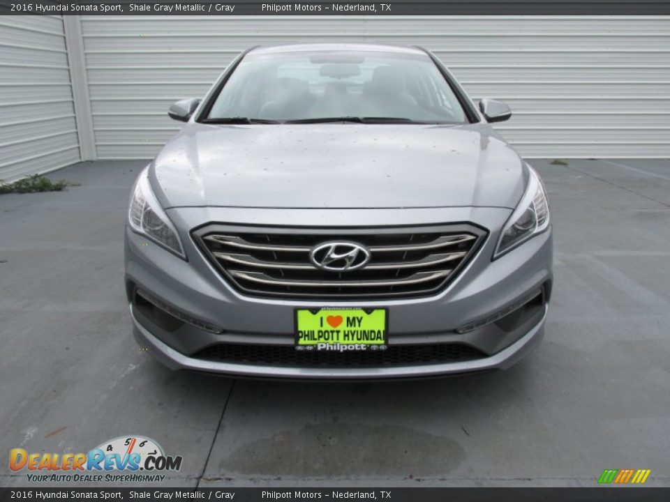 2016 Hyundai Sonata Sport Shale Gray Metallic / Gray Photo #8