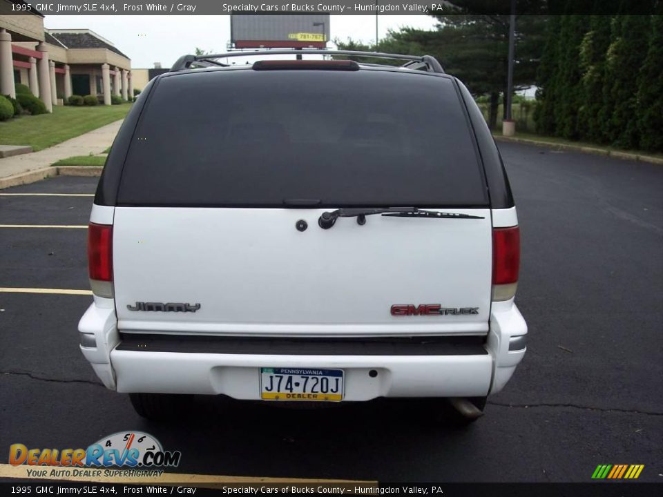 1995 GMC Jimmy SLE 4x4 Frost White / Gray Photo #8