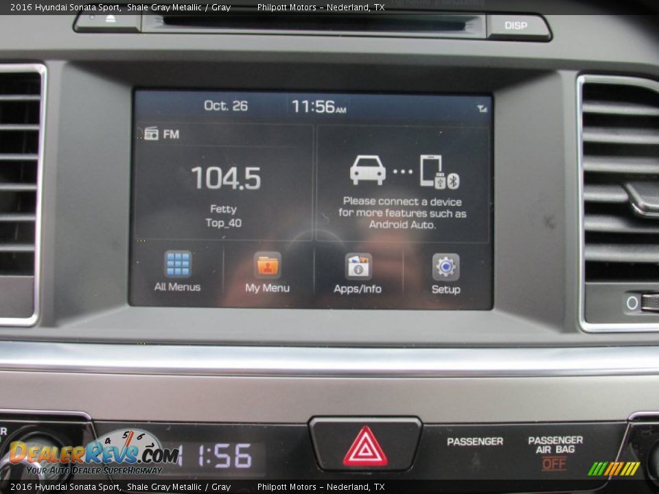 2016 Hyundai Sonata Sport Shale Gray Metallic / Gray Photo #25
