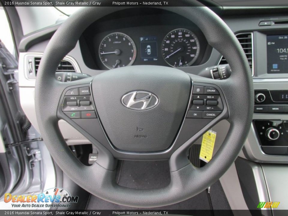 2016 Hyundai Sonata Sport Shale Gray Metallic / Gray Photo #28