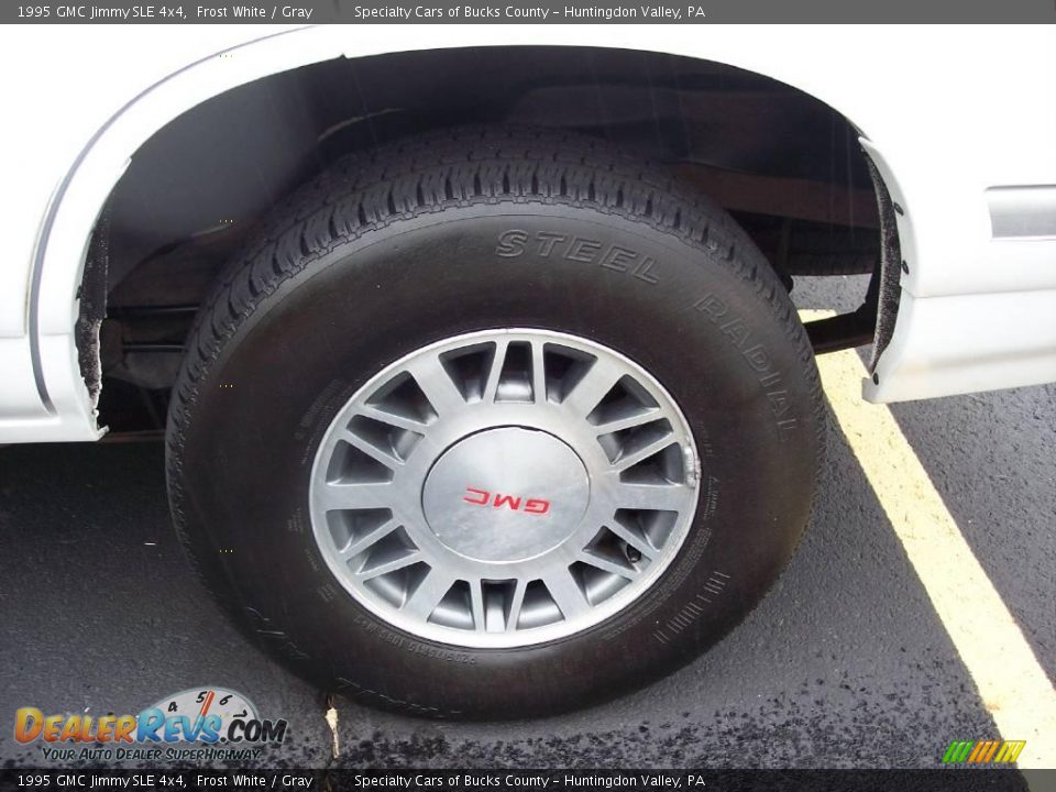1995 GMC Jimmy SLE 4x4 Frost White / Gray Photo #12