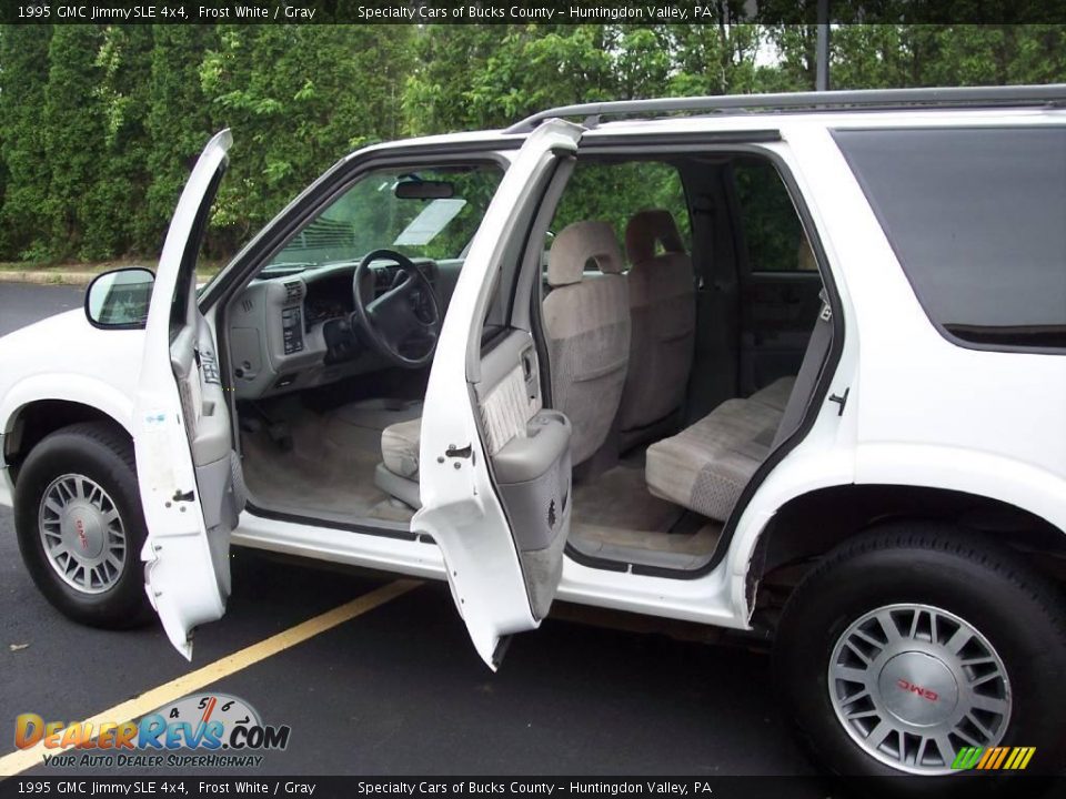 1995 GMC Jimmy SLE 4x4 Frost White / Gray Photo #27