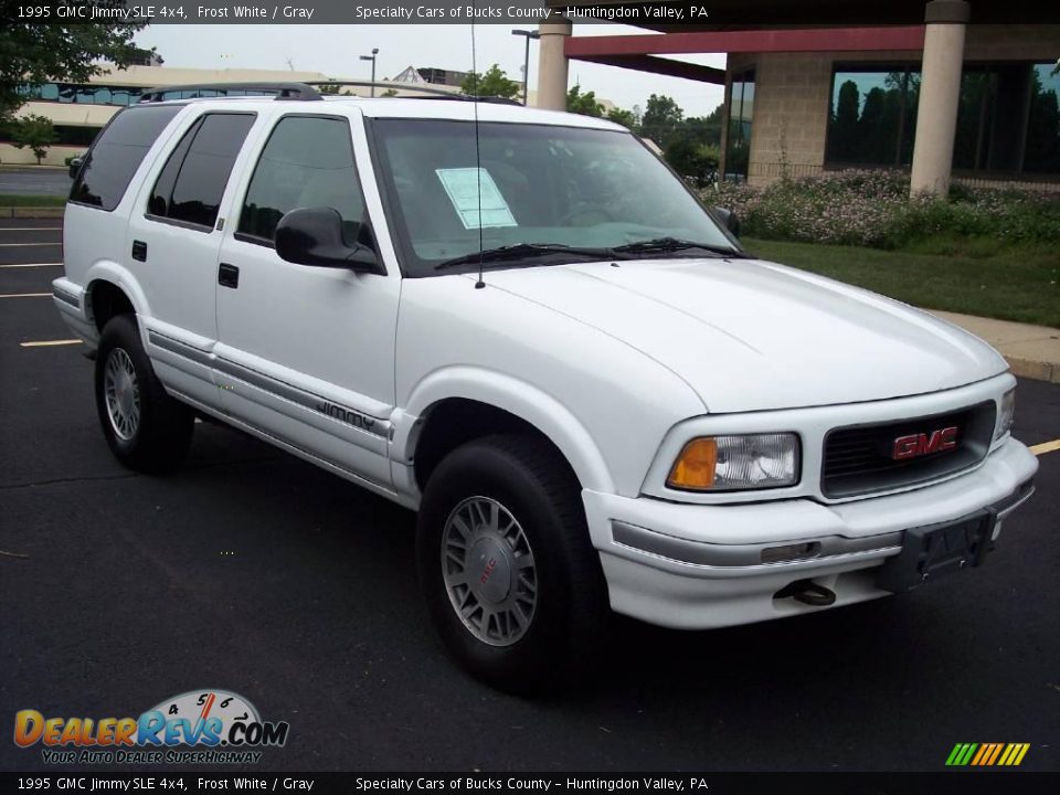 1995 GMC Jimmy SLE 4x4 Frost White / Gray Photo #36
