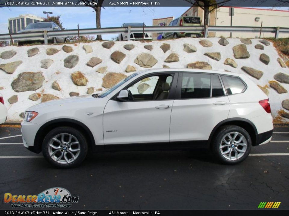 2013 BMW X3 xDrive 35i Alpine White / Sand Beige Photo #2