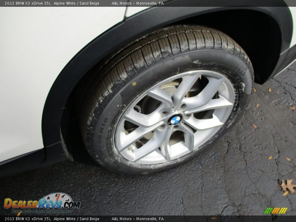 2013 BMW X3 xDrive 35i Alpine White / Sand Beige Photo #3