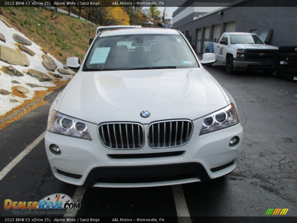 2013 BMW X3 xDrive 35i Alpine White / Sand Beige Photo #8