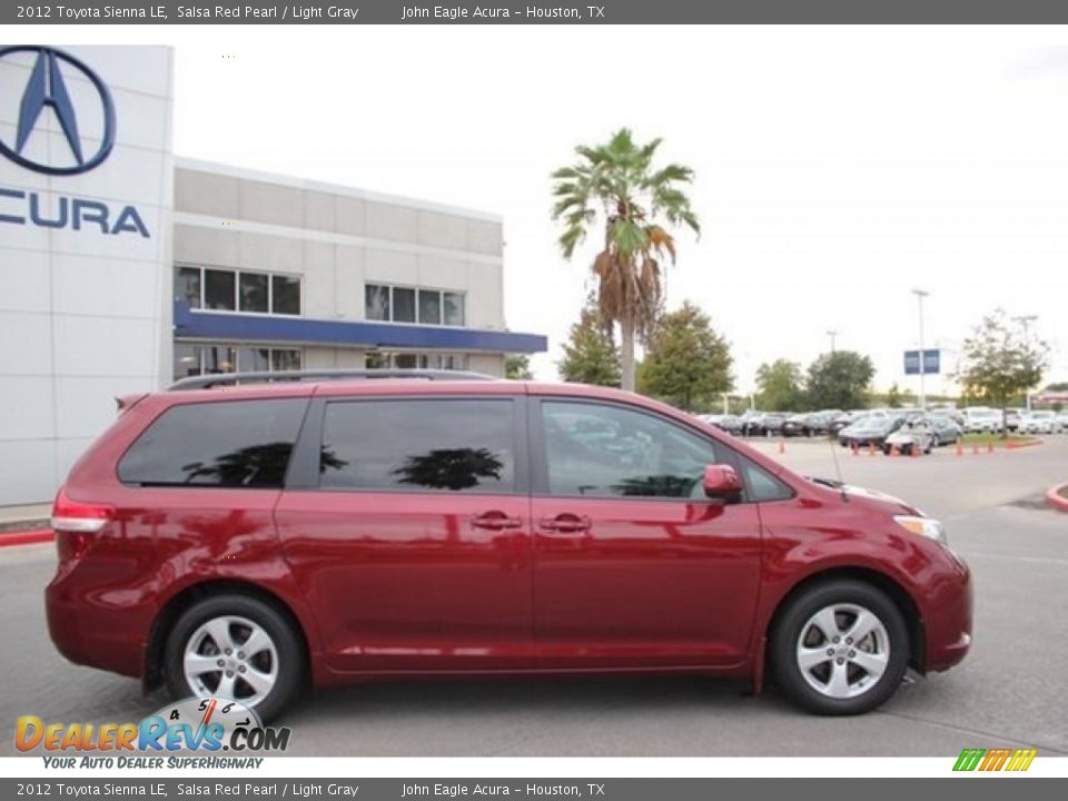 2012 Toyota Sienna LE Salsa Red Pearl / Light Gray Photo #8