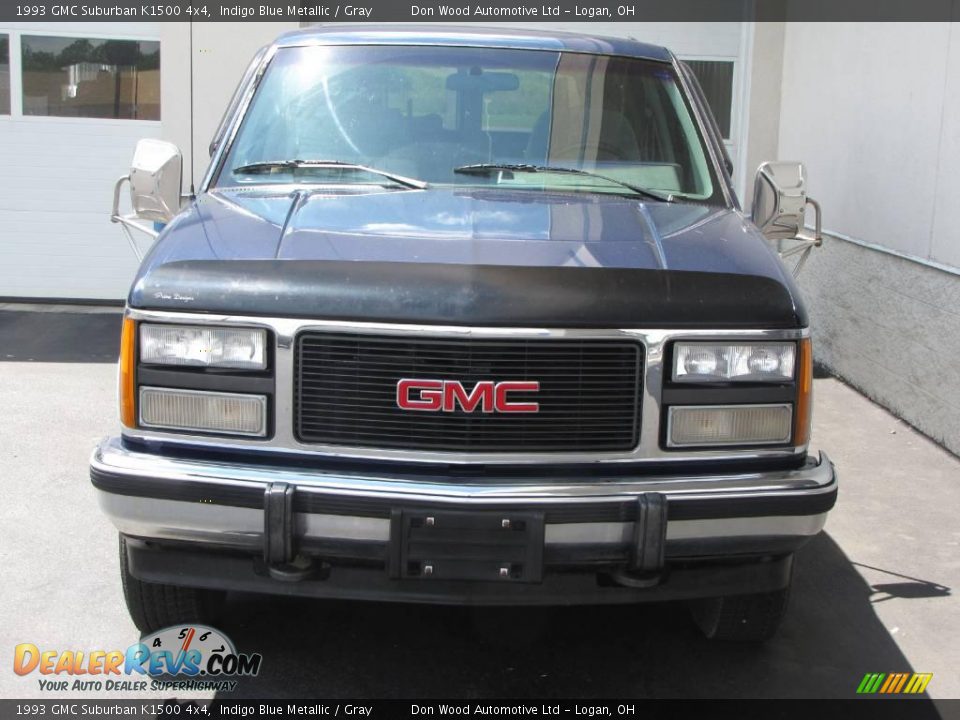 1993 GMC Suburban K1500 4x4 Indigo Blue Metallic / Gray Photo #8