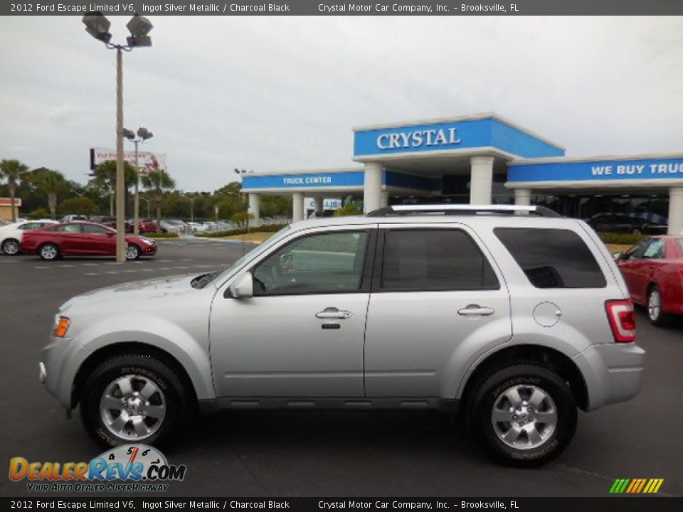 2012 Ford Escape Limited V6 Ingot Silver Metallic / Charcoal Black Photo #2