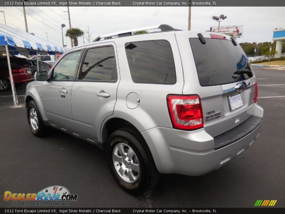 2012 Ford Escape Limited V6 Ingot Silver Metallic / Charcoal Black Photo #3