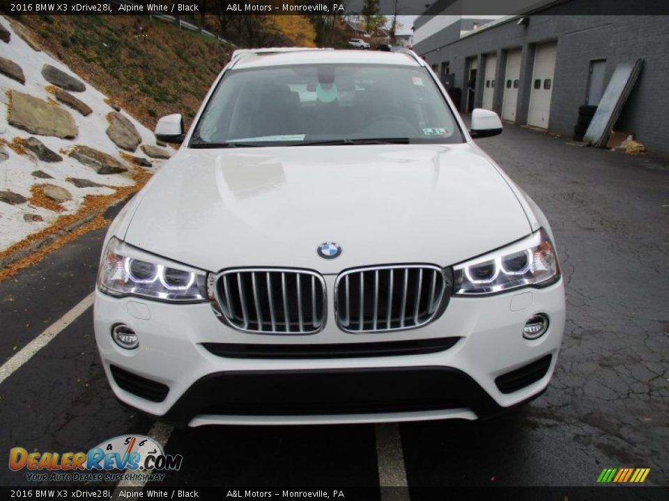 2016 BMW X3 xDrive28i Alpine White / Black Photo #8
