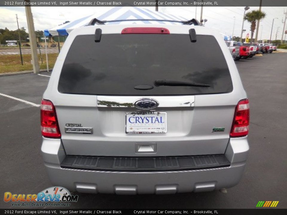 2012 Ford Escape Limited V6 Ingot Silver Metallic / Charcoal Black Photo #8