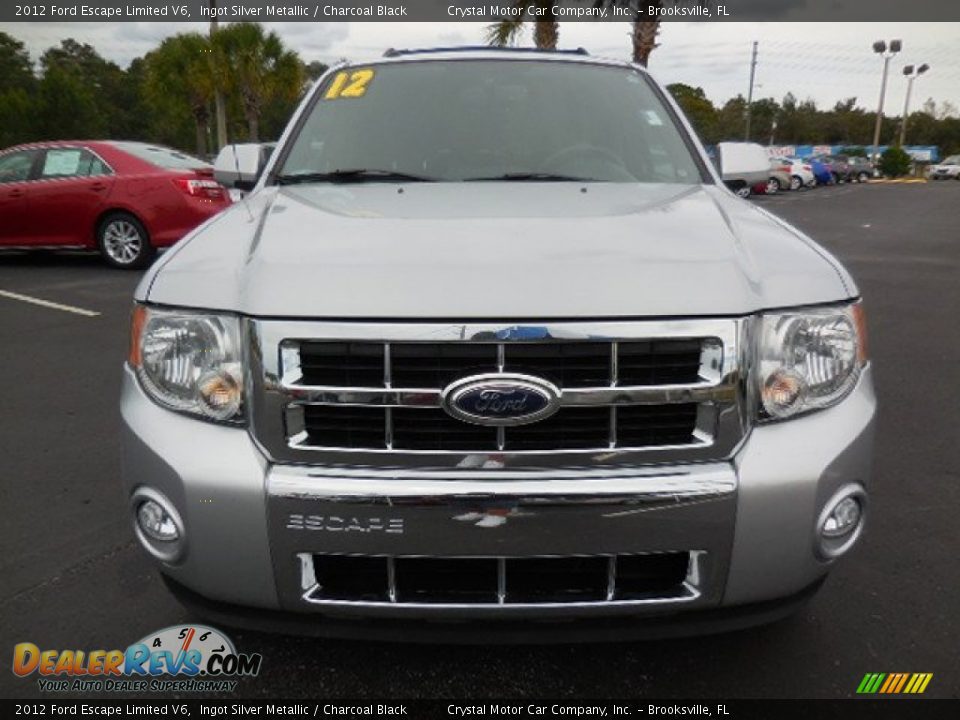 2012 Ford Escape Limited V6 Ingot Silver Metallic / Charcoal Black Photo #14