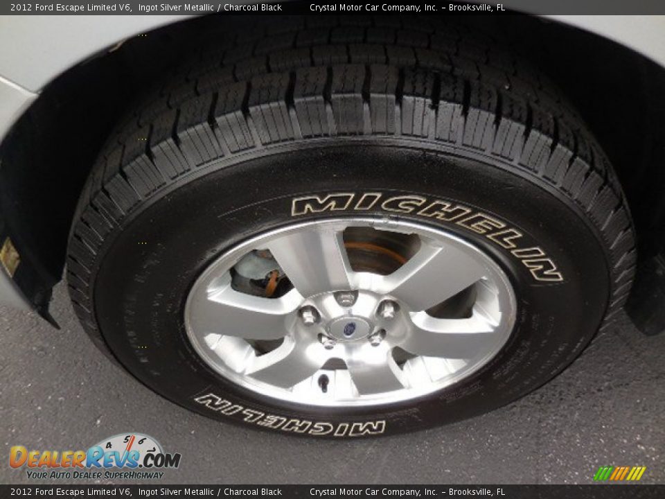 2012 Ford Escape Limited V6 Ingot Silver Metallic / Charcoal Black Photo #15